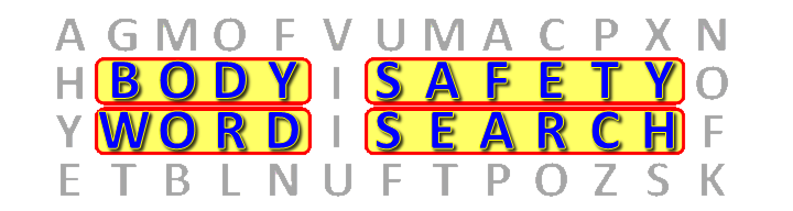 Body Safety Word Search (PDF)